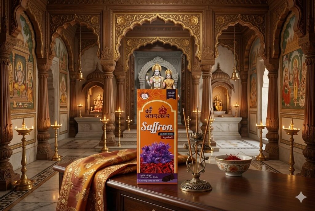 SAFFRON BAMBOOLESS AGARBATTI